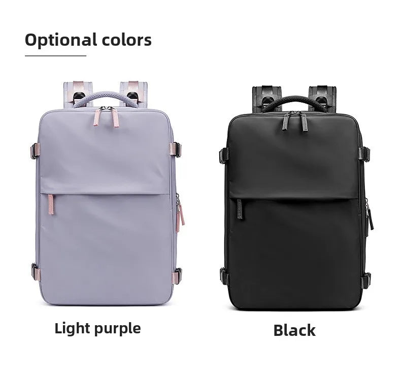 Travel Double-shoulder Backpack. Large Capacity and Multifunctional. Suitable for Ladies and Male Students. Travel Bag