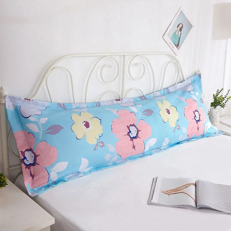 NEW Twin Bedding Pillowcase Cotton 1.2/1.5/1.8 Meters Long Pillows Case Geometric Print Bedding Sets for Lovers Wedding Pillows