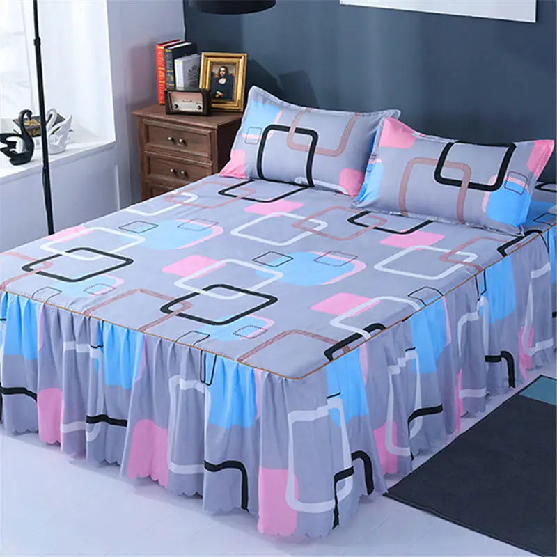 Bed Skirts Four Season Universal Skin-friendly Comfortable Protective Bedding Luxury Anti-slip Bedsheets Fashion Home Decoration
