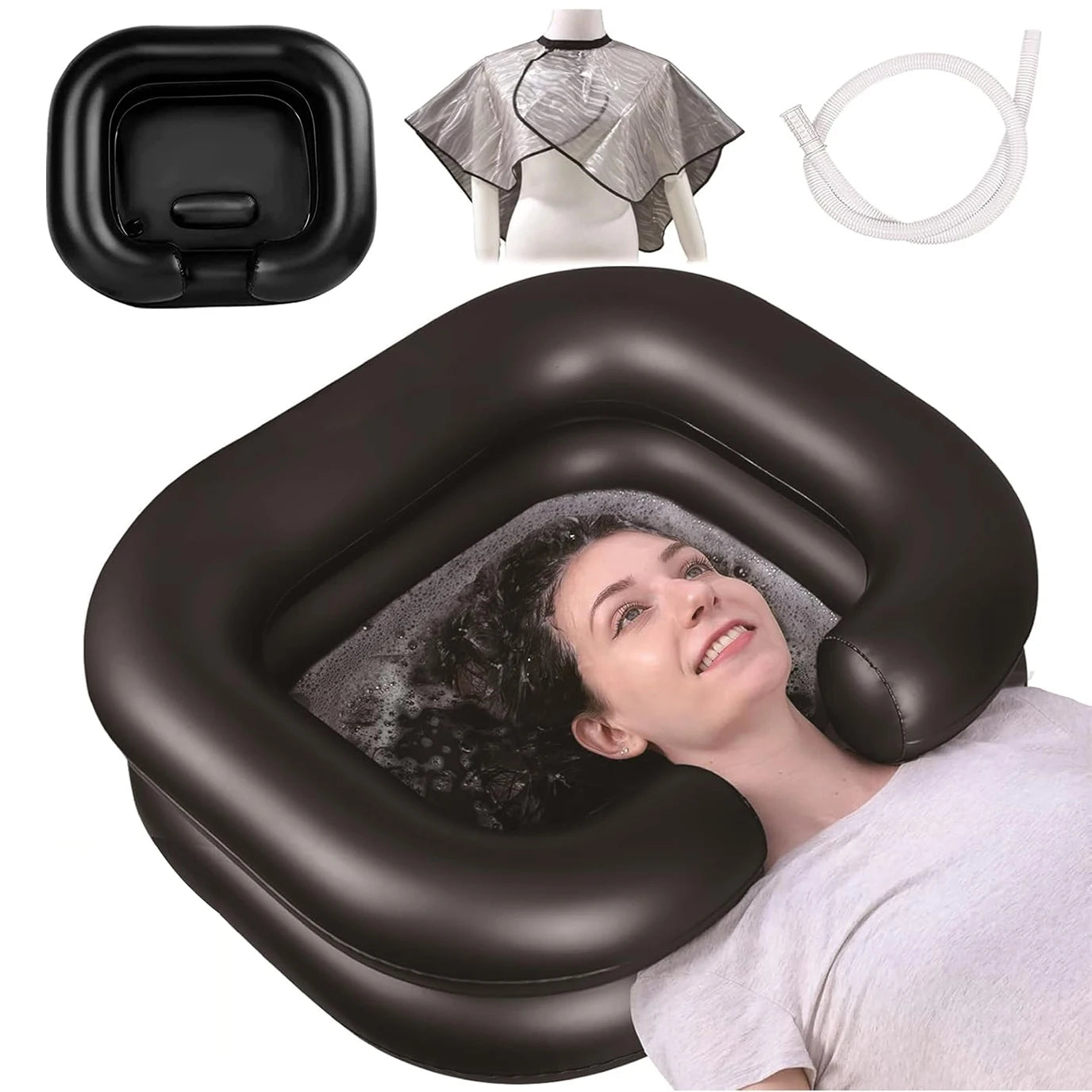 Home Care,Camping, Emergency Bathroom Bedside Hair Basin Sitting or Lying Washing For Pregnant Women Mothers the Elderly Patient