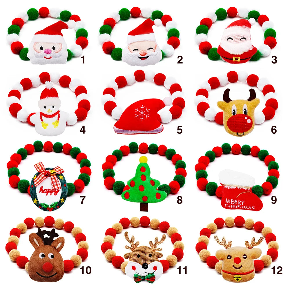 1PC Christmas Decorate Creative Pet Bowtie Dog Bow Tie Puppy Bow Ties Red Collar Dog for Small Dogs Supplies Pet Accessories