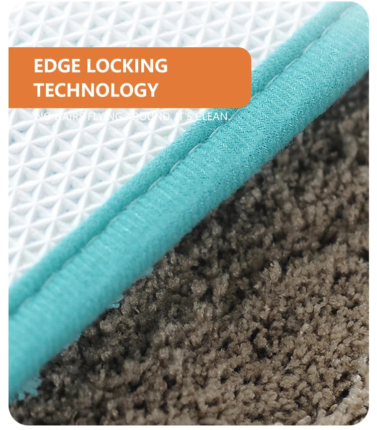 Bathroom Rug Super Absorbent Soft Microfiber Shaggy Bath Mat Non-Slip Machine Washable Bath Rug