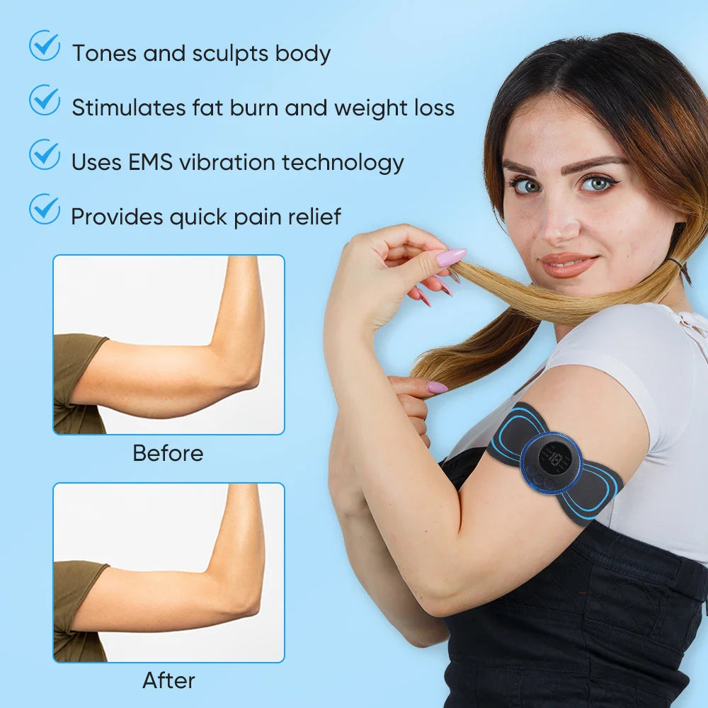 Electric Neck Massager EMS Muscle Massage Stimulator