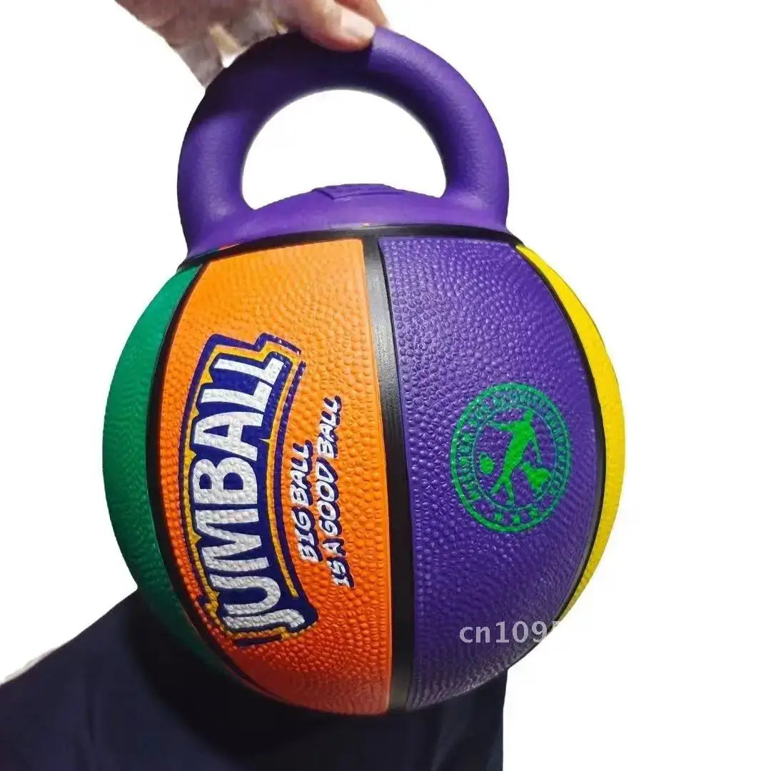 Pet Toy Toy Ball Bite-Resistant Basketball Rubber Handle Indestructible, Small and Dog Ball Game Interactive Training Large Dog