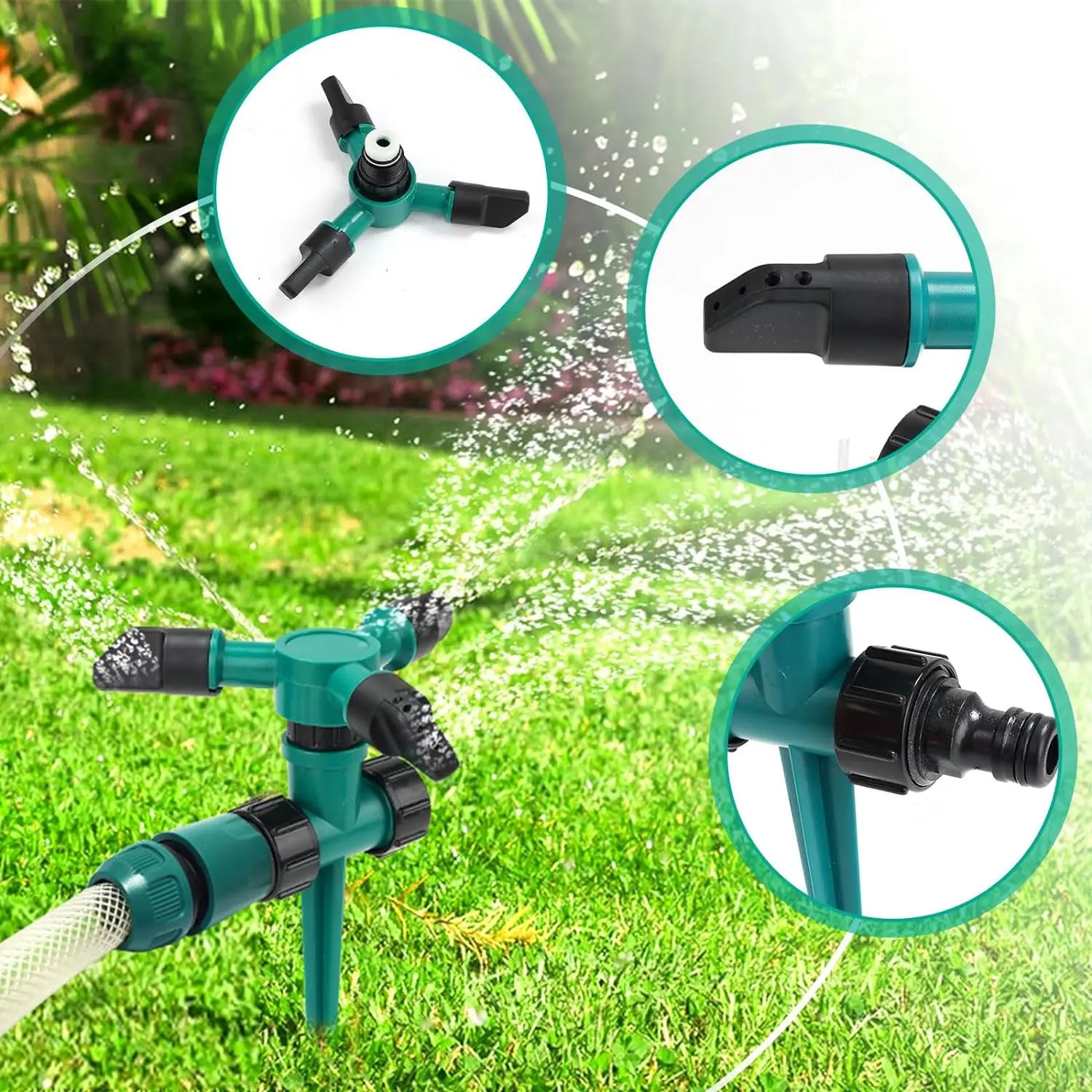 Garden Automatic Sprinkler Garden Watering Sprinkler 360 Degrees Rotating Water For Agricultural Irrigation Irrigation