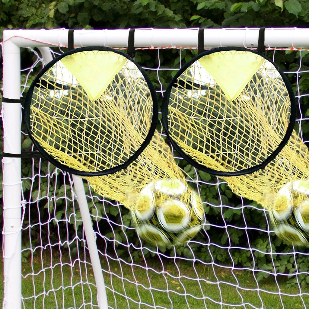 1/2pcs Soccer Training Shooting Net Equipment Football Training Target Net Goal Youth Free Kick Practice Shooting Soccer Topshot
