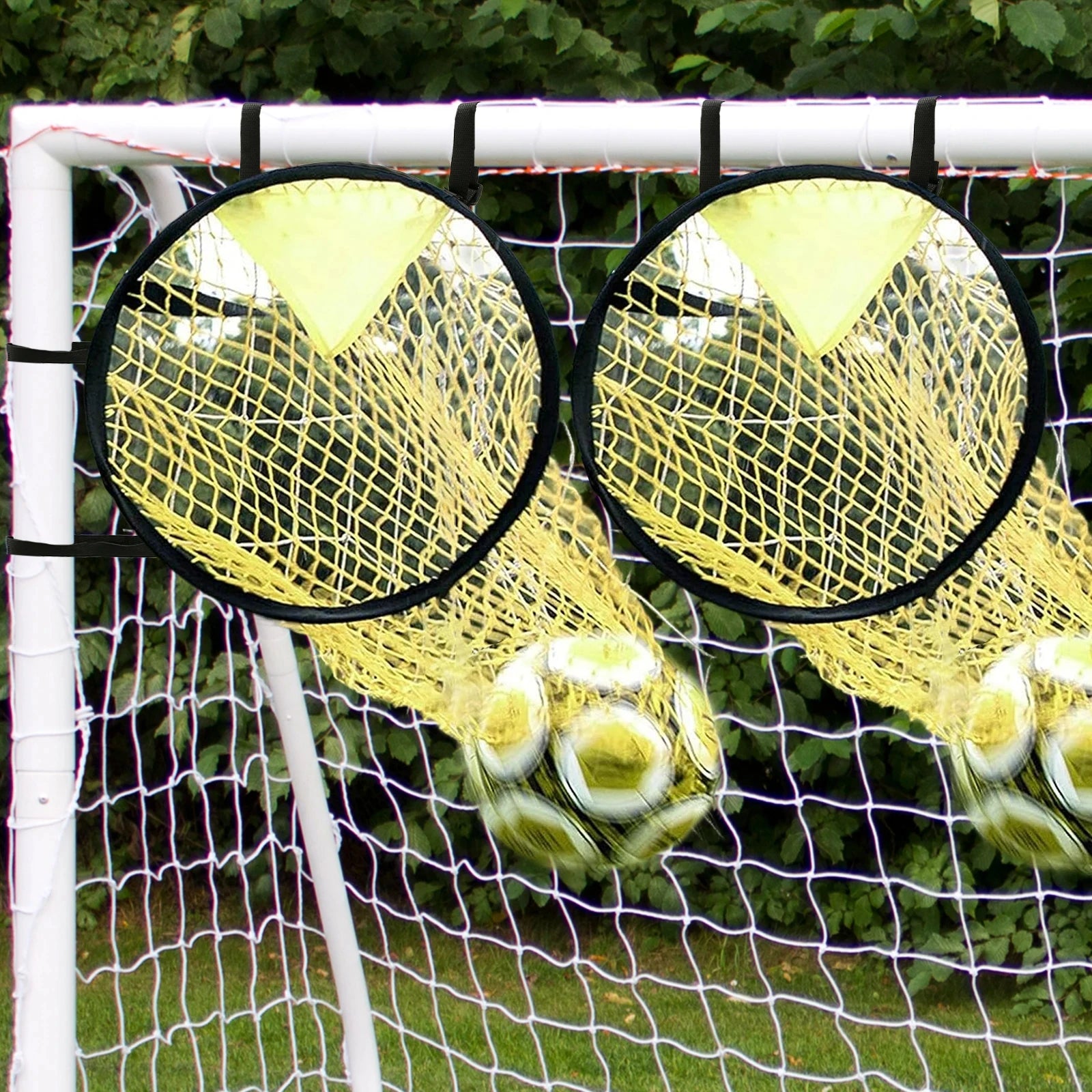 1/2pcs Soccer Training Shooting Net Equipment Football Training Target Net Goal Youth Free Kick Practice Shooting Soccer Topshot