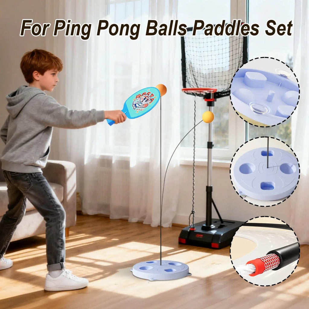 Table Tennis Trainer Table Tennis Elastic Shaft Equipment Trainer Single Sports Accessories For Kids Adults Players Exercise