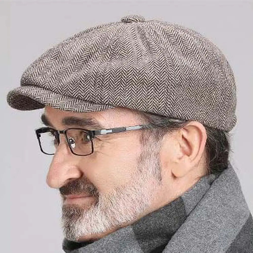 Fashion Retro Windproof Hiking British Painters Hats Cycling Caps Newsboy Berets Octagonal Hats Men Winter Hats Men Berets