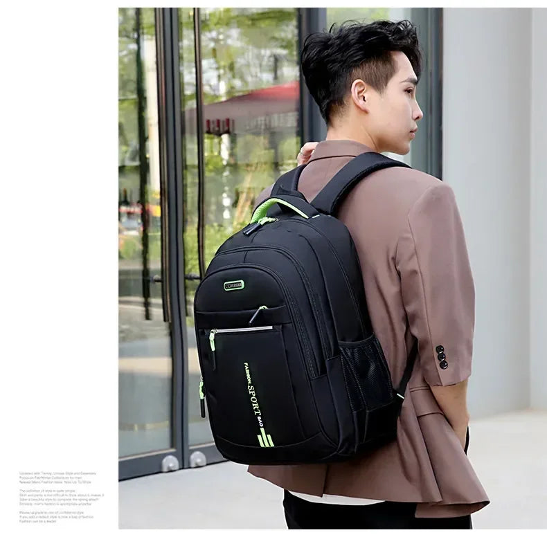 Men's Backpacks Oxford Waterproof Rucksack Business Computer Bag Casual Travel Backpack Senior High School Student Schoolbag sac