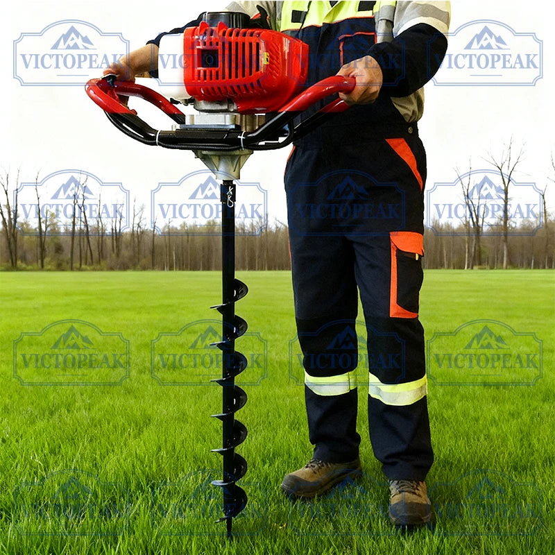 Garden Machinery Accessories 80mm Ground Drill Bit (Without Engine Machine) for Digging Holes and Planting Crops