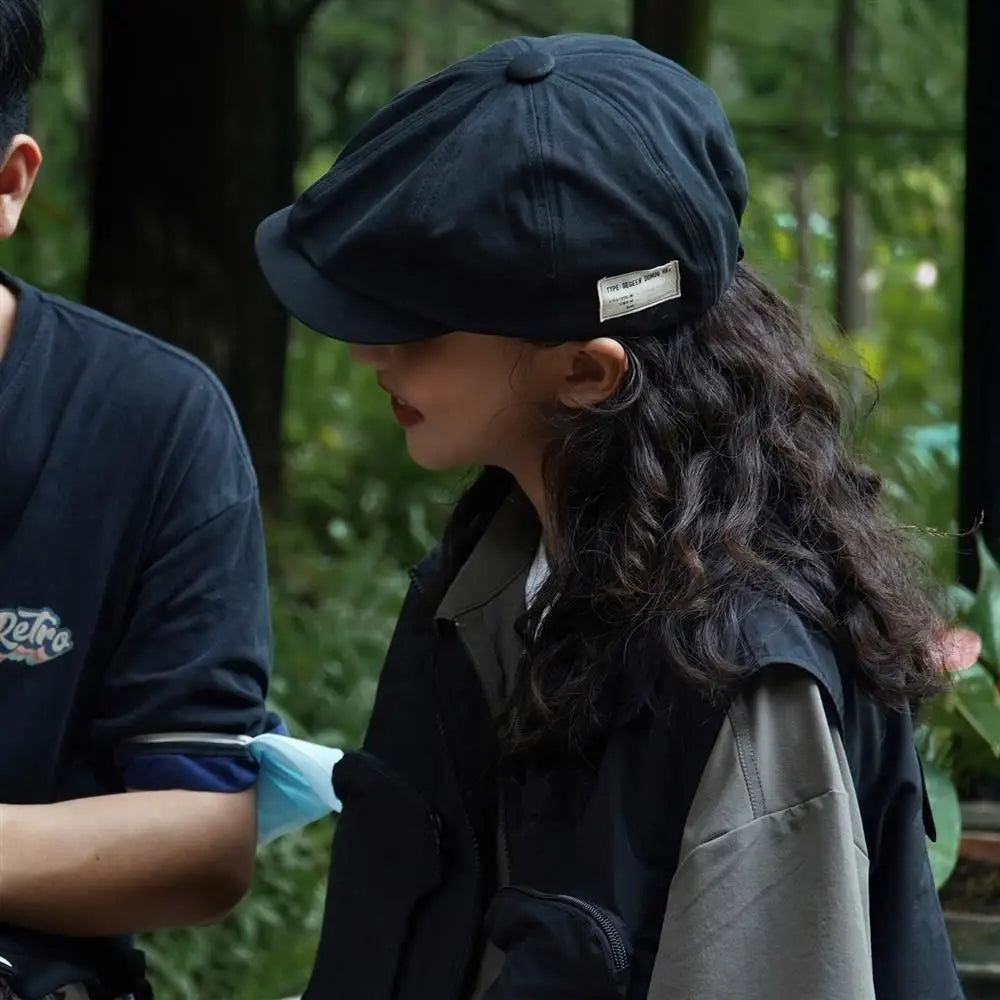 Vintage Unisex Hats Japanese Retro British Style Face-Flattering Versatile Autumn Daily Wear For Men Women Casual Outings Fits