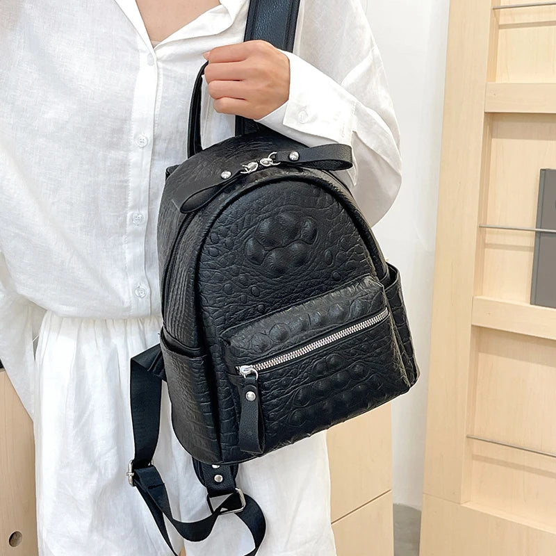 Women's Backpack Ladies Big Bagpack for Teenager Girl PU Leather Large Capacity Shoulder Bags for Women 2024 Mochilas Feminina
