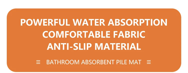 Bathroom Rug Super Absorbent Soft Microfiber Shaggy Bath Mat Non-Slip Machine Washable Bath Rug