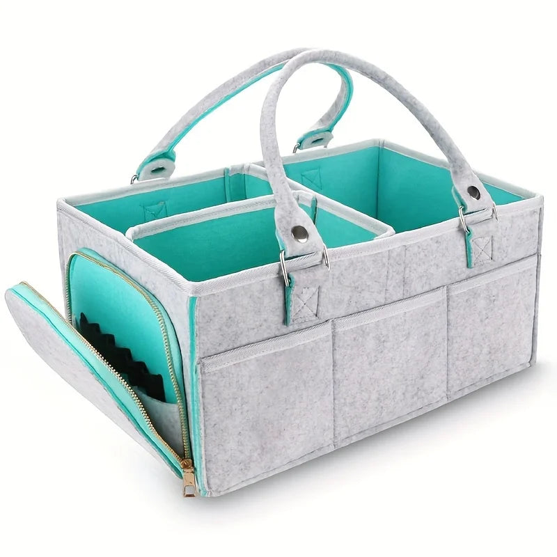 Baby Diaper Caddy, Organizer Nursery Basket, Baby Basket Gift, Infant Must Haves Essentials, Neutral Baby Stuff For Newborn