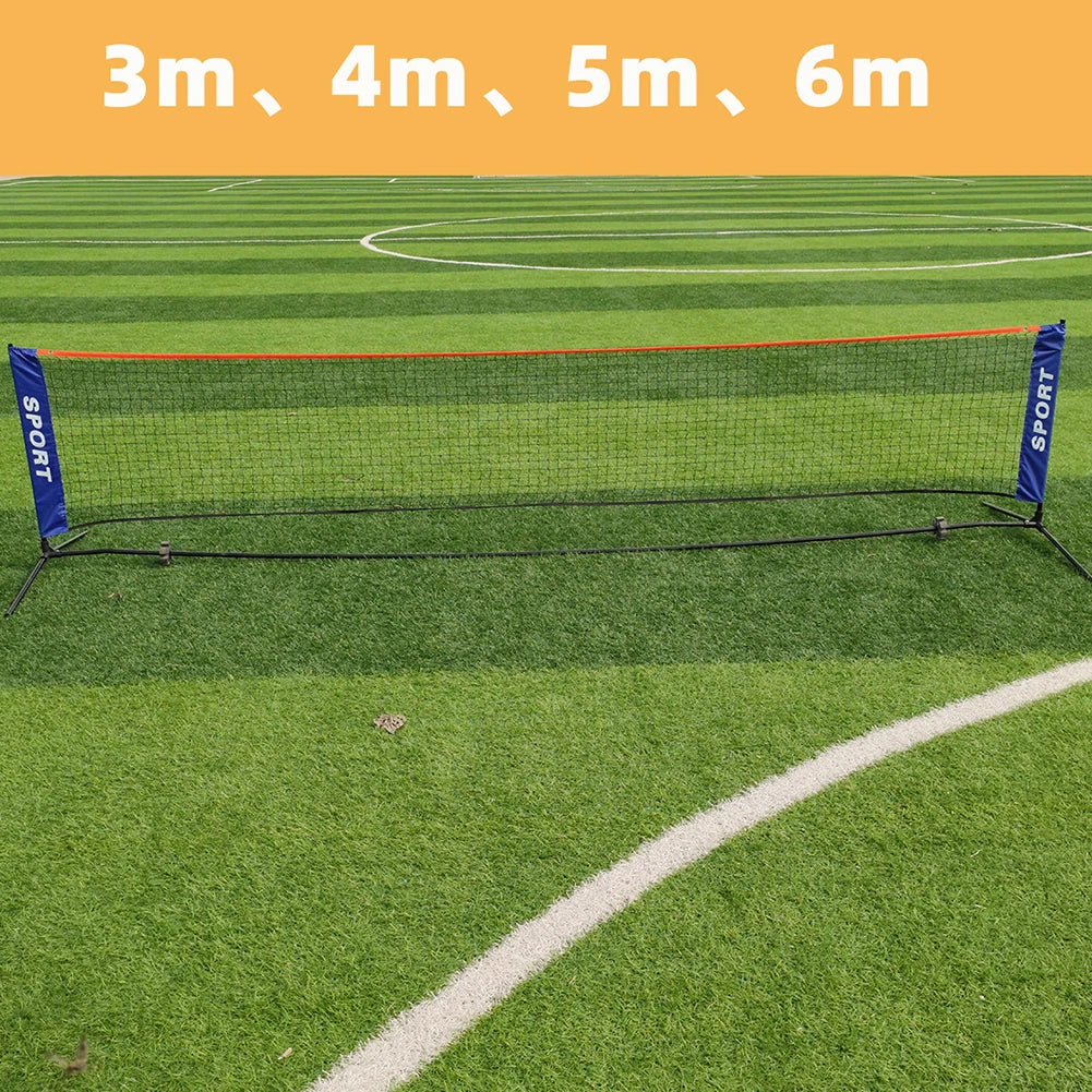 Standard Badminton Net Portable Volleyball Tennis Net Outdoor Sports Training Net Professional Sports Training Netting Pe Goods