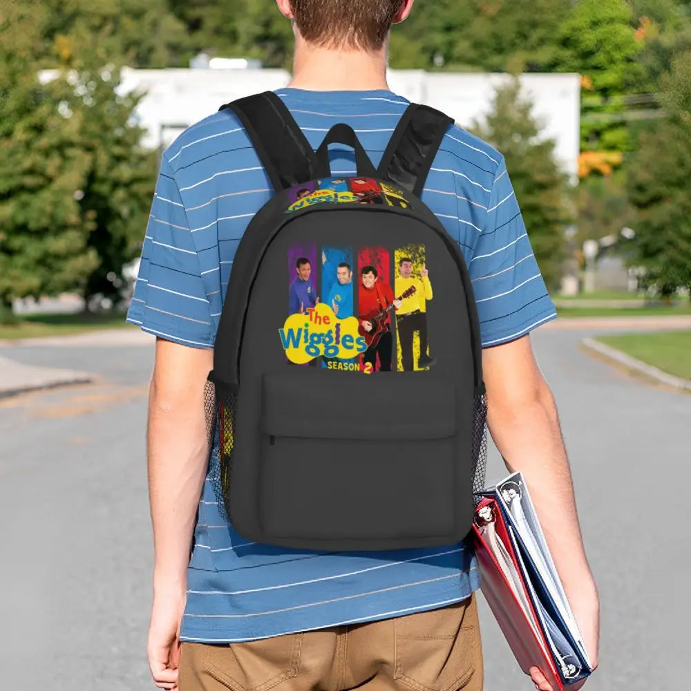 The Wiggles Tv Show Music Band Backpack Student Boys Girls BookBag Children School Bag Computer Shoulder Bags for Men Women