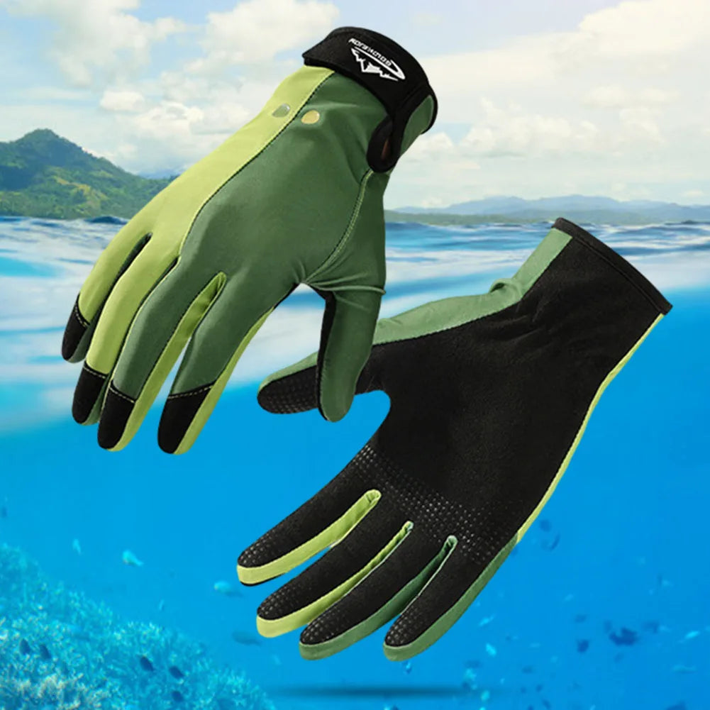 Spearfishing Gloves Portable Paddling Surfing Gloves Lightweight Anti-scratch Antiskid Comfortable Water Sports Equipment