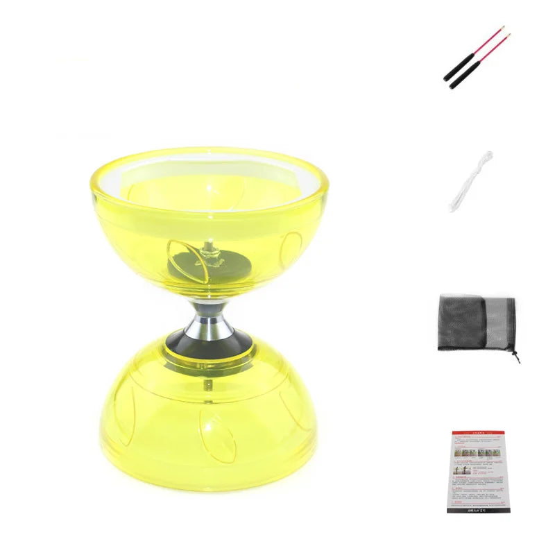 Portable Diabolo Chinese Yoyo Diabolo Set Fitness Equipment Gear for Adults Kids Elderly Outdoor Indoor Agility Exercise