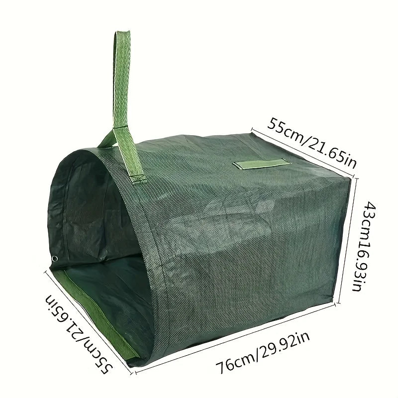 Garden Waste Bag Large Capacity for Yard Leaf and Debris Collection Green Leaf Bag