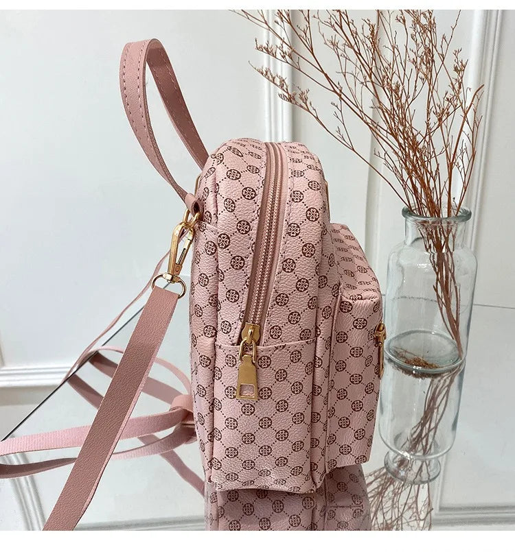 Classic Women Backpack Fashion School Bags Female Daily Shopping Girl Small Backpacks Schoolbags 2025 Ins