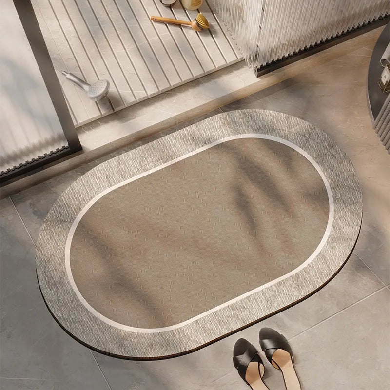 Bathroom Carpet Water-absorbing Quick-drying Floor Mat Non-slip Wash-free Rug Home Decoration Bath Diatom Mud Rugs  Alfombra
