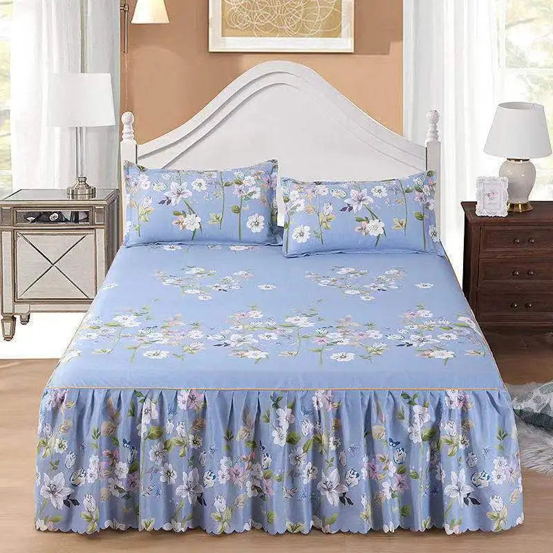 Bed Skirts Four Season Universal Skin-friendly Comfortable Protective Bedding Luxury Anti-slip Bedsheets Fashion Home Decoration