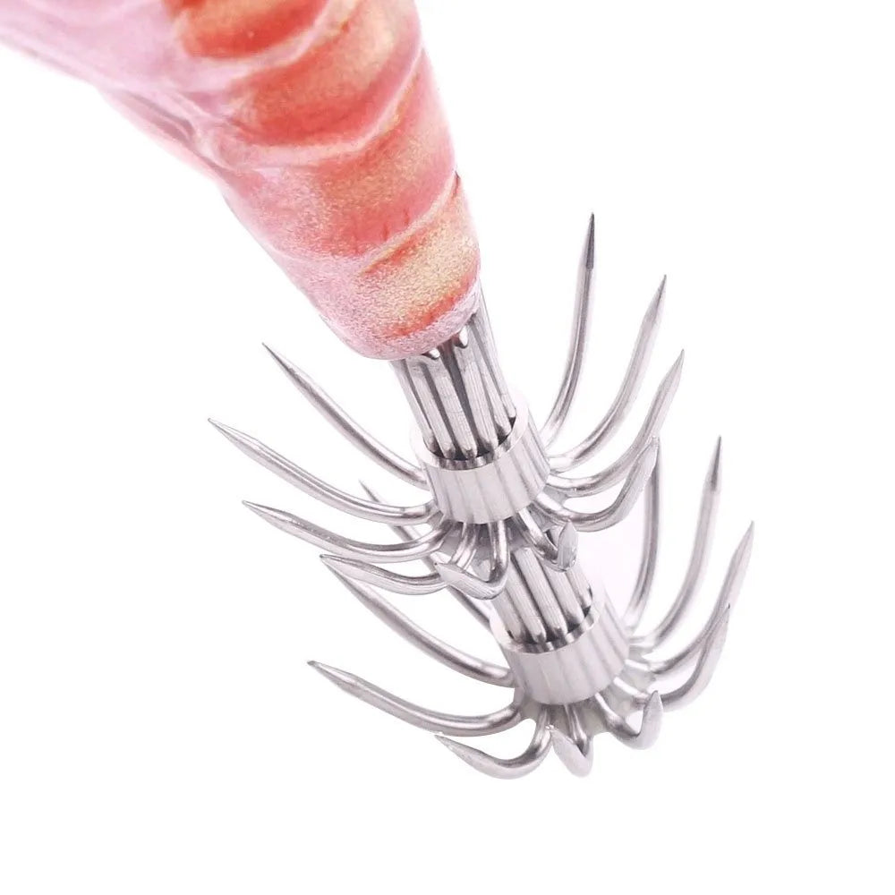 10cm 12g Fishing Lure 2.5# hook Artificial Noctilucent Squid Cuttlefish Jigs Noctilucent Wood Artificial Squid Hook Jigs