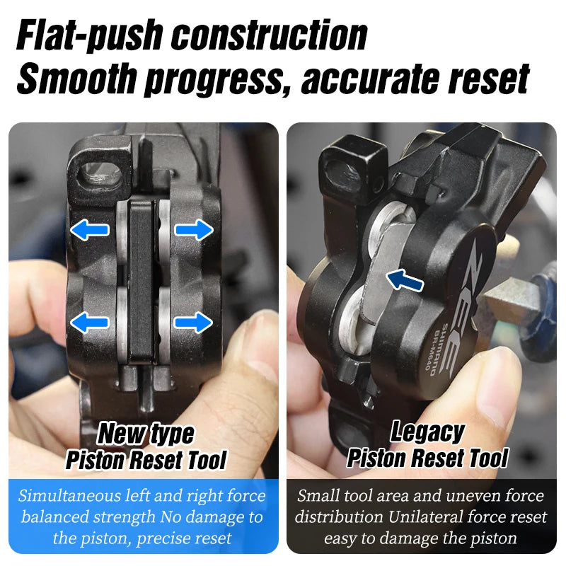 LEBYCLE Piston Reset Tool Bicycle Caliper Piston Press Tool For 2 Piston 4 Piston SHIMANO/SRAM Brake Caliper Bike Piston Tool