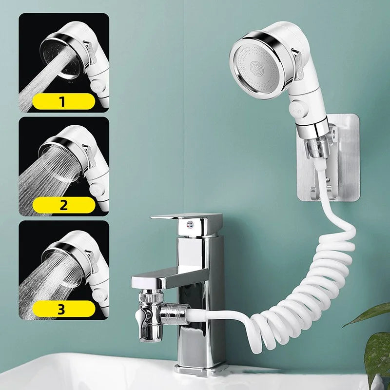 Bathroom Shower Head Basin Water Tap External Shower Toilet Hold Filter Flexible Nozzle Suit Wash Hair House Artifact Shower