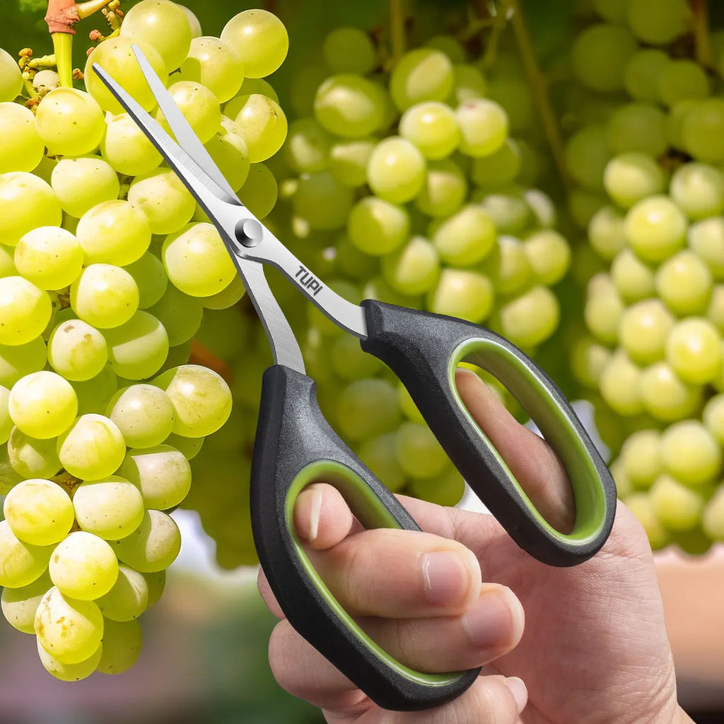 Gardening Scissors Pruning Shears, Florist Snips for Plants Flowers, Stainless Steel Blade, Grafting Trimming Tool for Garden