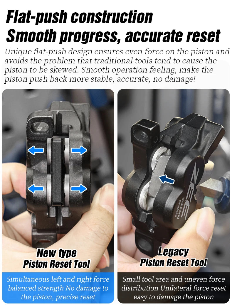 LEBYCLE Piston Reset Tool Bicycle Caliper Piston Press Tool For 2 Piston 4 Piston SHIMANO/SRAM Brake Caliper Bike Piston Tool