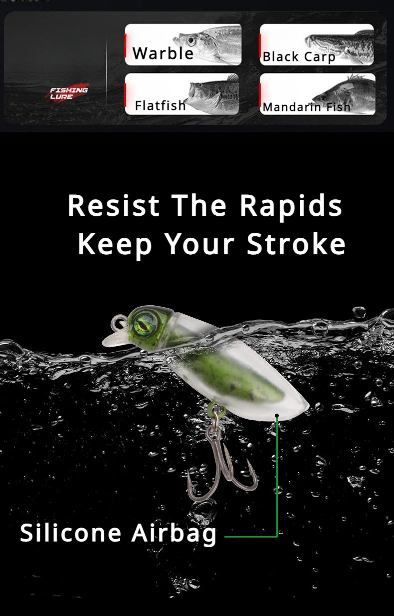 Baits Insect Spinnerbait Fake Fishing Bait Floating Pencil Minnow Surface System Trout Bait Mimic Bait Horse Mouth White Stripe