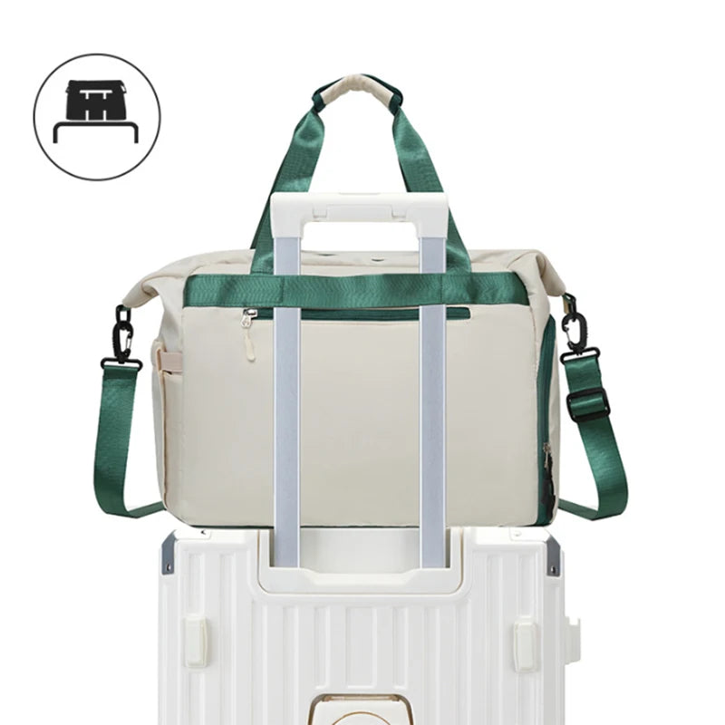 All-Sport Racket Backpack large Capacity Ventilated Shoe StorageWaterproof Tennis Duffel with Detachable Shoulder Strap