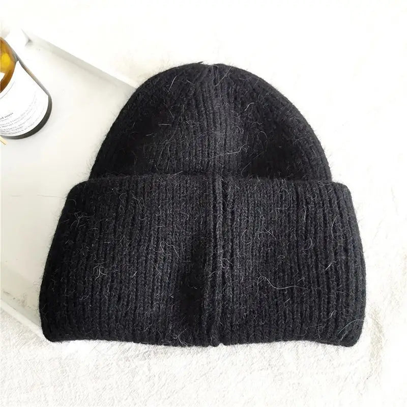 Men's and women's cold hats, winter hats, women's windproof pullover knitted hats, versatile and warm woolen hats