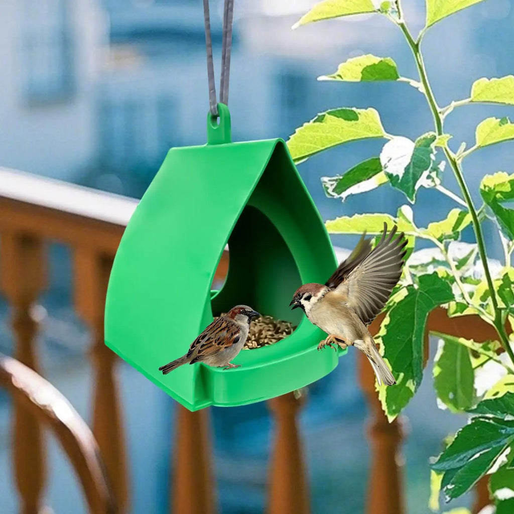Hanging Bird Feeder Large Capacity Outdoor Bird Feeder Birdhouse Garden Bird Feeder for Outside Balcony Squirrel Yard Porch