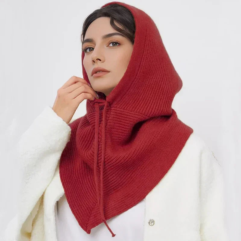 Winter Ladies Hat Scarf Y2k Balaclava Hat Knitted Hats Outdoor Warm One Collar Children's Hats Hats Men Hats Winter Accessories