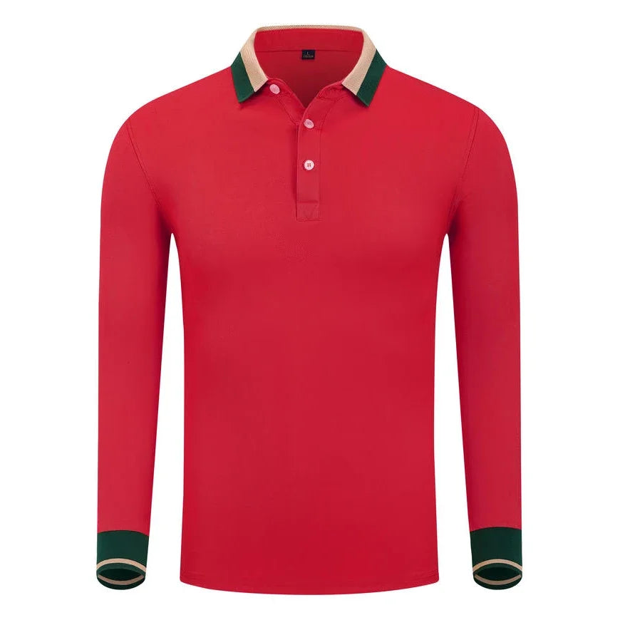 Long Sleeve Polo Shirts Custom Logo Mens T Shirt Restaurant Uniforms Women's Workwear Designer Company Team Clothes