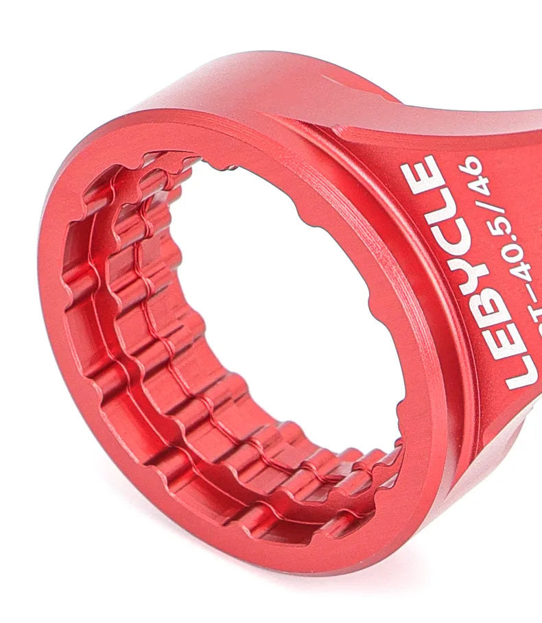 LEBYCLE 4-in-1 Aluminum BB Tool 39/40.5/44/46mm Multi-Function Bottom Bracket Wrench for Road/MTB Bicycle Maintenance Accessorie