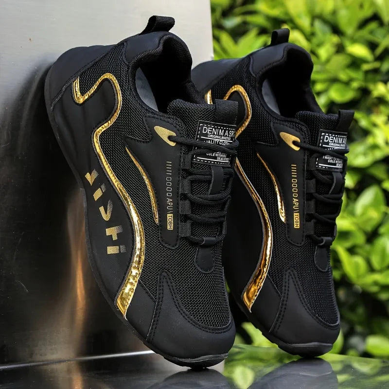 1 Pair Men's New Mesh Casual Fashionable Lightweight Comfortable Breathable Sports Shoes Multifunctional Casual Shoes