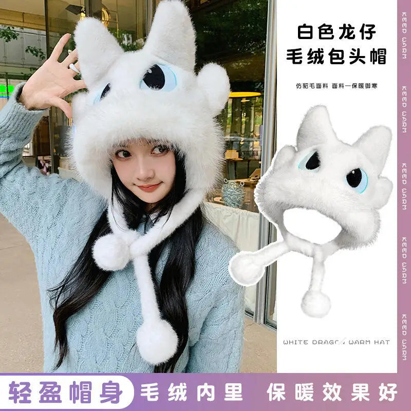 Toothless Creative Hats Cosplay Supplies Cartoon Derivative Peripheral Caps Warm Hat Cute Accessories Children Birthday Gift