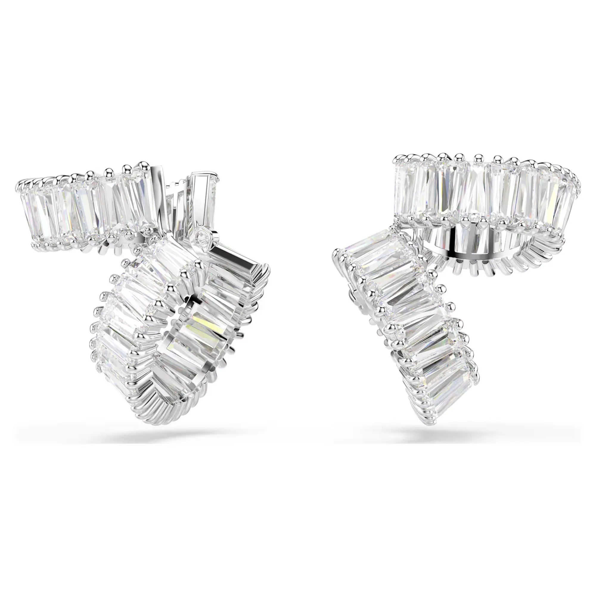 High Quality Earrings 2025 New Trend Fine Jewelry Charm Purple Butterfly White Blue Geometric Crystal Fashion Women's Ear Clip