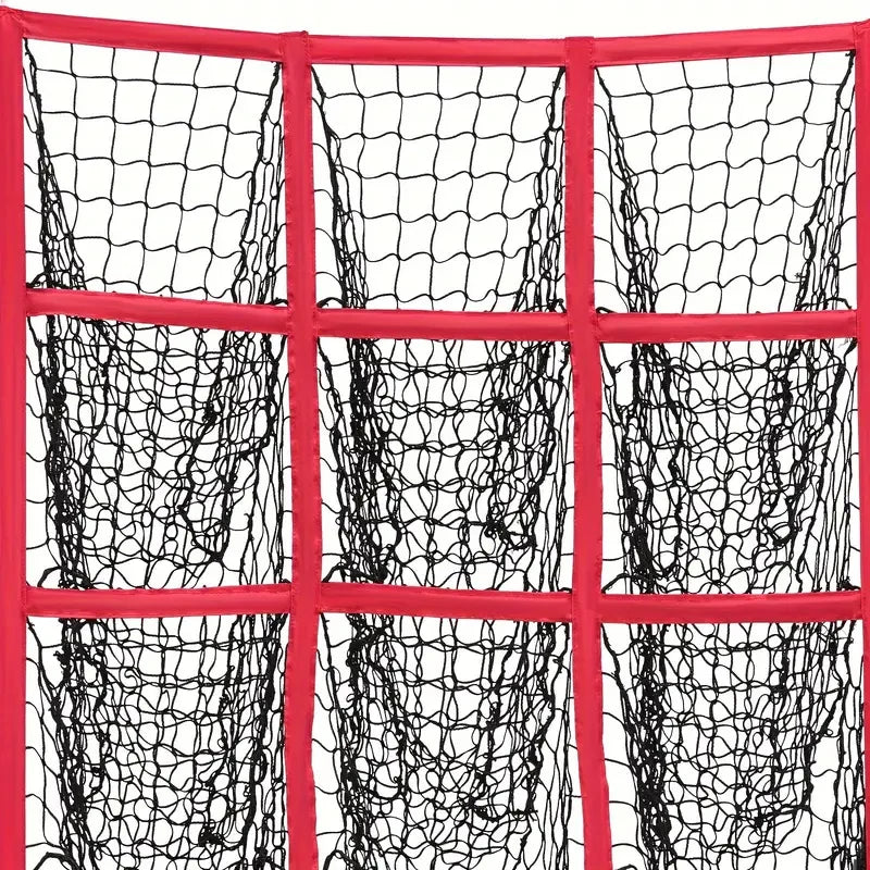 1 Nine-Square Indoor/Outdoor Baseball Practice Net Training Equipment For Baseball Players