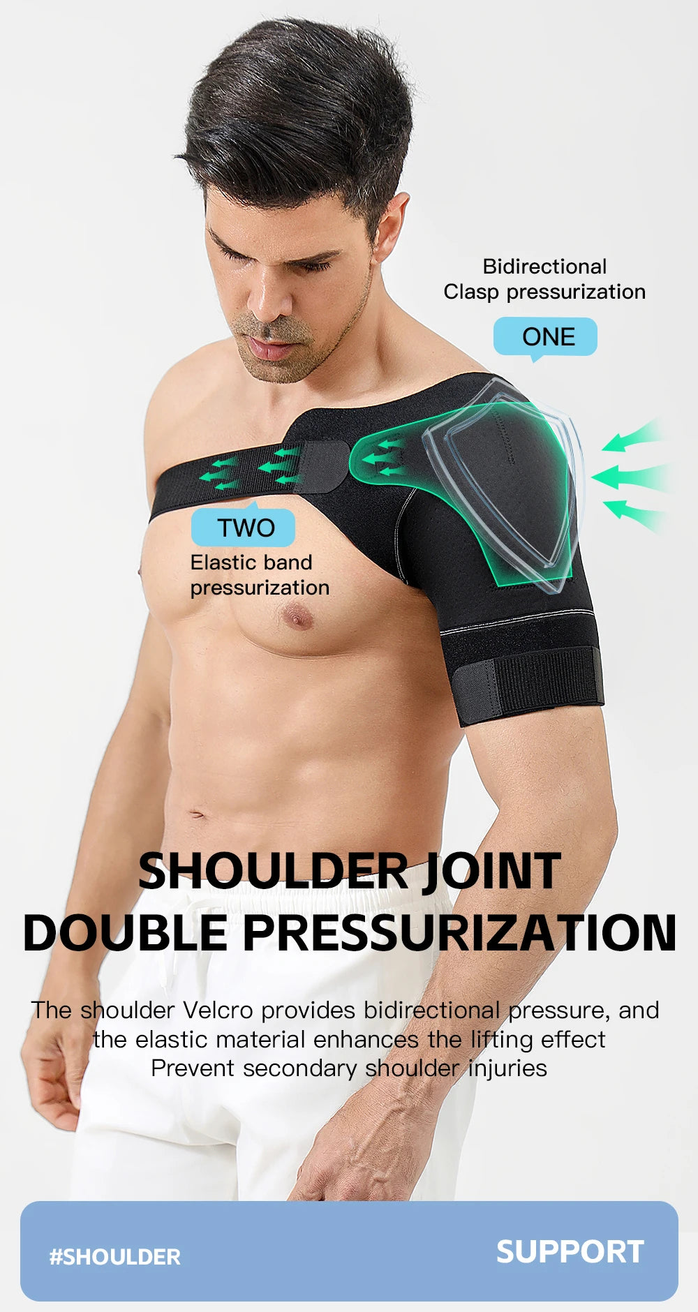 Adjustable Sports Shoulder Guard Stable Support For Shoulder Protection Gym Outdoor Sports Ball Sports Protective Equipment