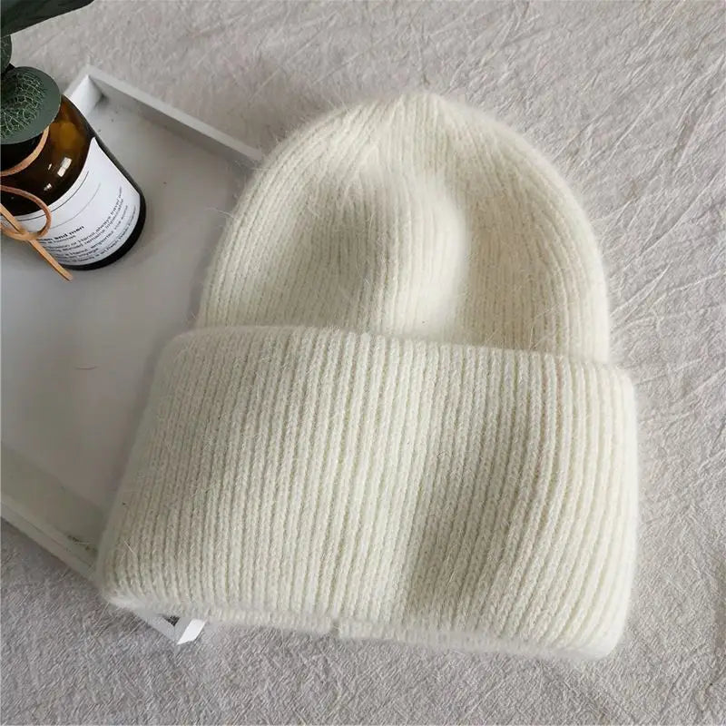 Men's and women's cold hats, winter hats, women's windproof pullover knitted hats, versatile and warm woolen hats