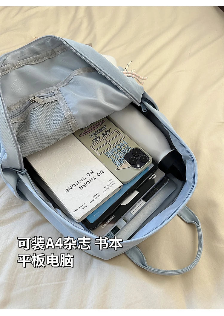 Women's Backpack Daily Travel Female Multi-pocket Casual Woman Man Travel Bag Schoolbag for Teenage Girl Boy Laptop Knapsack