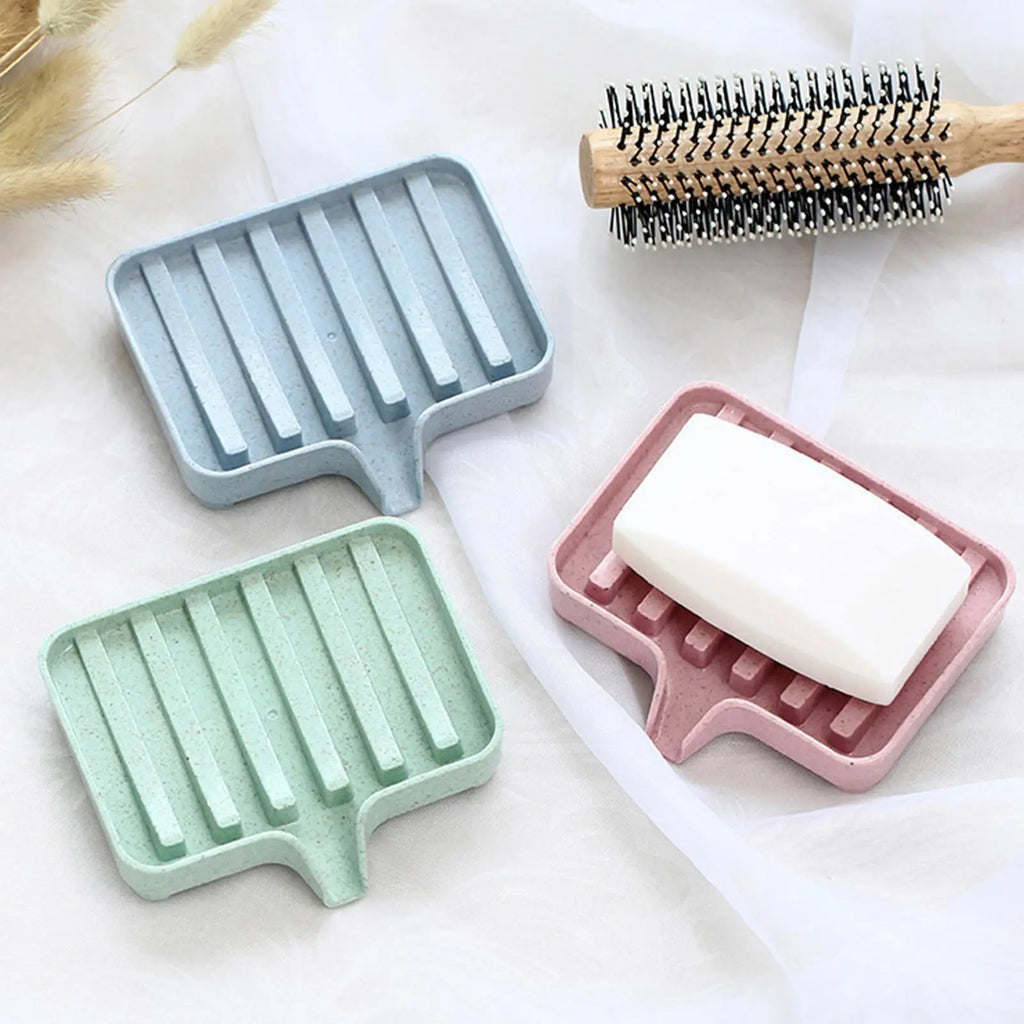 Bathroom Draining Soap Tray with Drain Shower Soap Storage Containers Toilet Draining Soap Storage Box for Home Kitchen