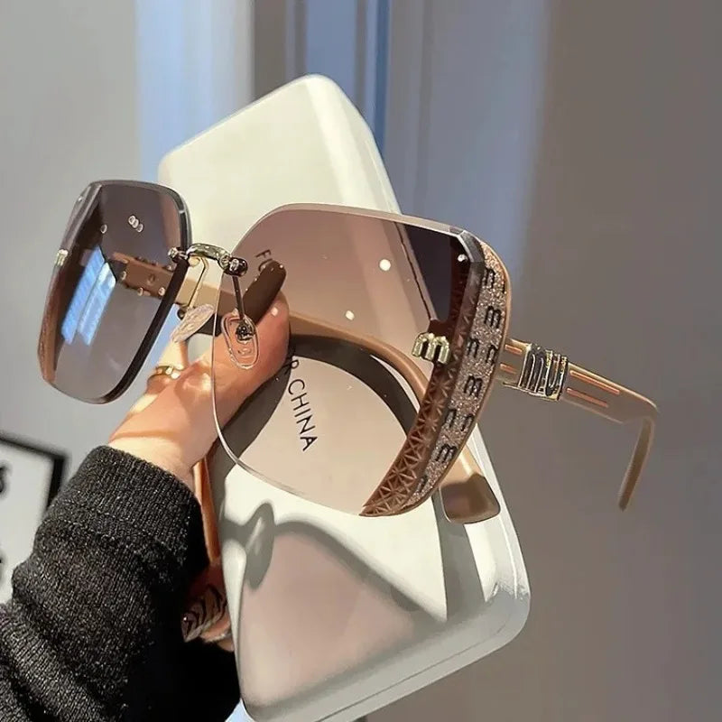 Fashion Oversized Square Sunglasses Women 2025 Luxury Brand Sun Glasses Vintage Sun Glasses Female Shades Outdoor Eyeglasses