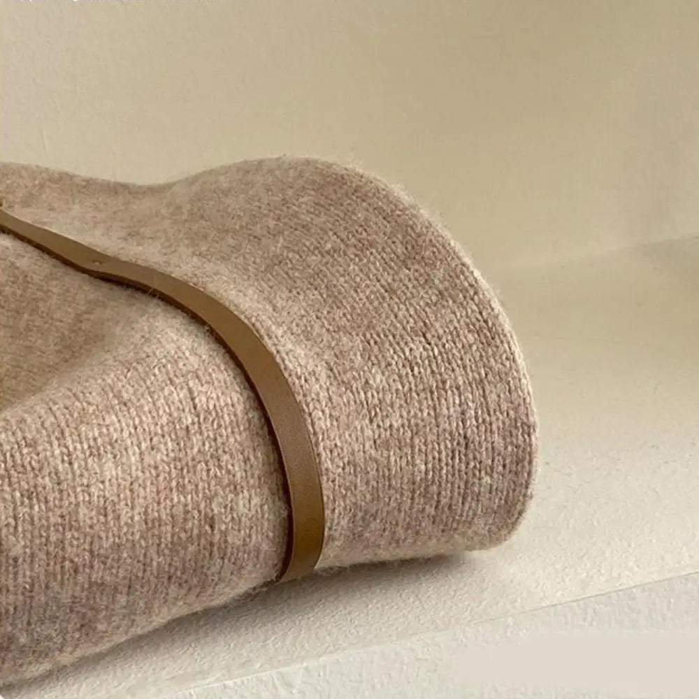 Casual Woolen Wool Fisherman Hat Elegant Pure Color Women's Formal hat Korean Style British Style Basin Hat Autumn