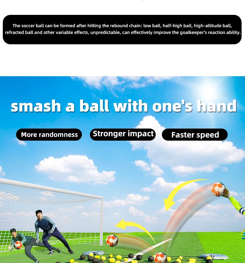 Soccer Training Equipment Soccer Goalkeeper Training Artifacts Rebound Chain Sensitive Reaction Punt Training